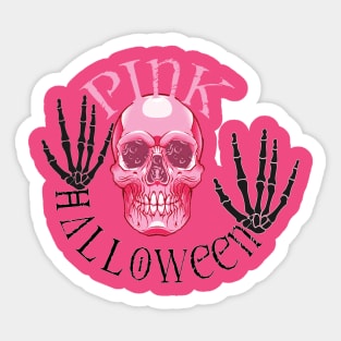 Pink Halloween Sticker